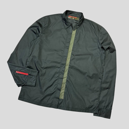 Prada Sport 1999 Nylon Panelled Zip-up Shirt - S/M | Default Title, Multicoloured