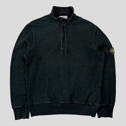 Stone Island AW09 Heavy Cotton 1/4 Button Pullover Jumper - L