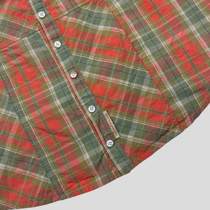 Hai By Issey Miyake 90’s Asymmetrical Plaid Boxy Shirt - S/M