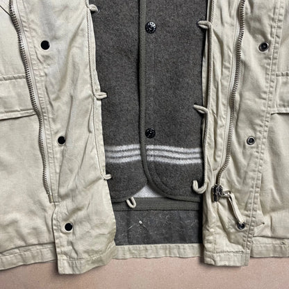 A/W 1993 Sand Gold Raso Gommato Multi Pocket Field Jacket