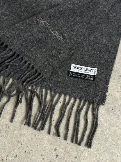 Giorgio Armani Pure Wool Logo Scarf