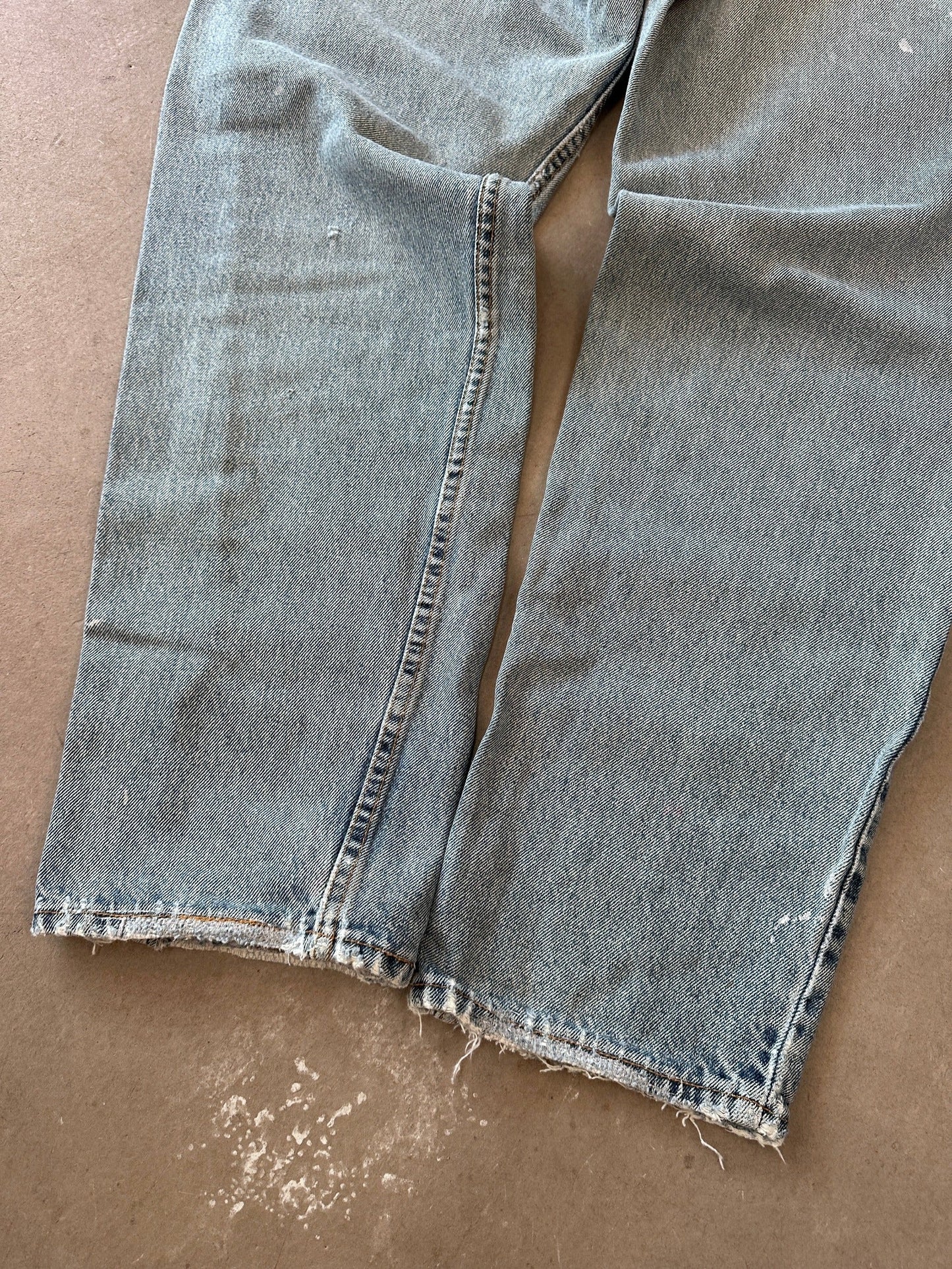 1997 Levis 550 Orange Tab Repaired Jeans - 34 x 32 | W34, Multicoloured