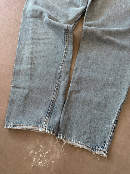 1997 Levis 550 Orange Tab Repaired Jeans - 34 x 32 | W34, Multicoloured
