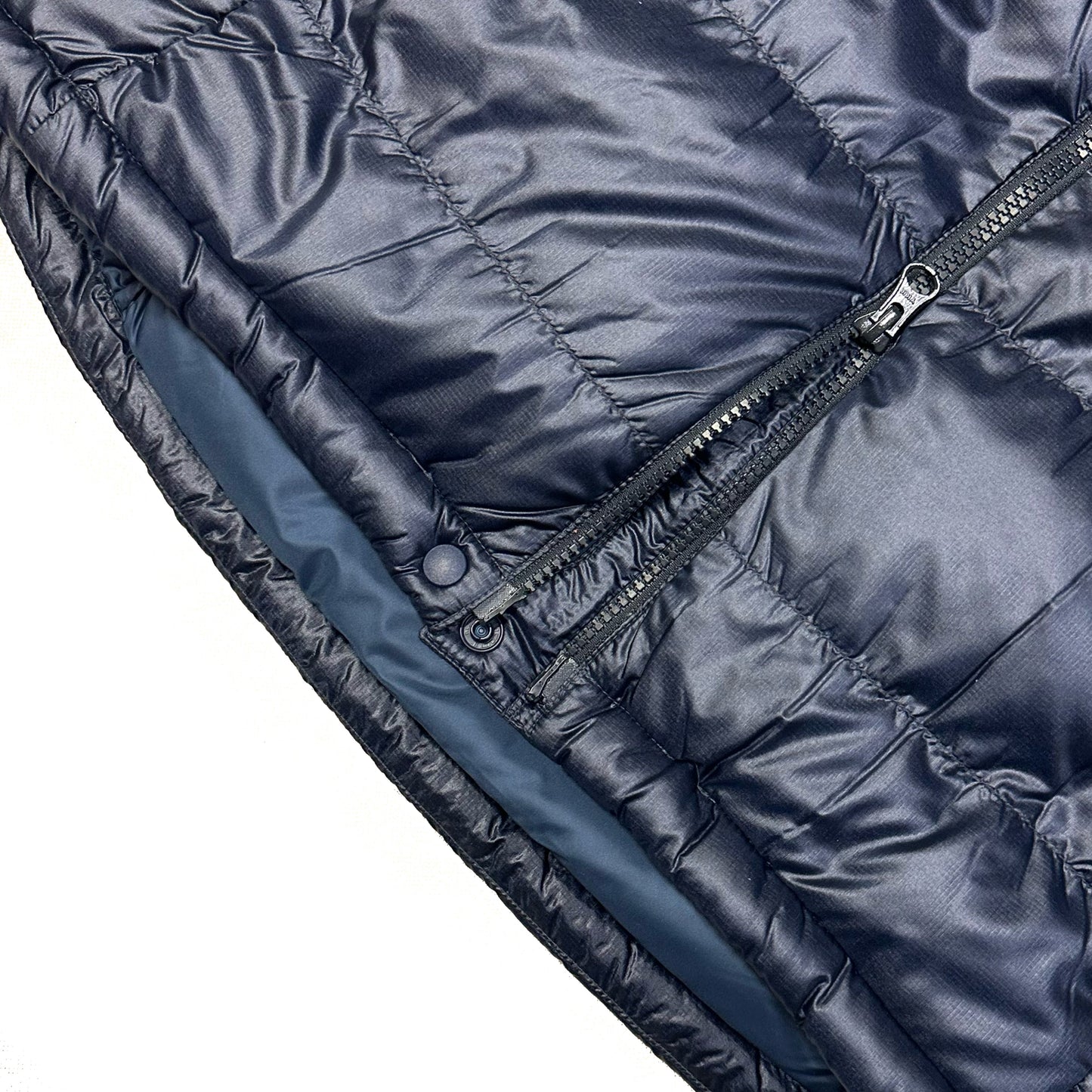 Montbell Alpine Down Parka Puffer Jacket In Navy Blue ( M )