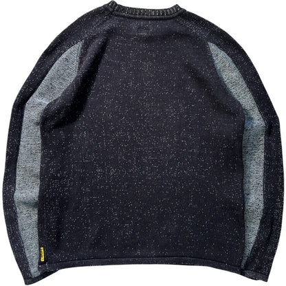 Armani Jeans 00’s Cotton Knit Two Tone Jumper M | Medium, Multicoloured