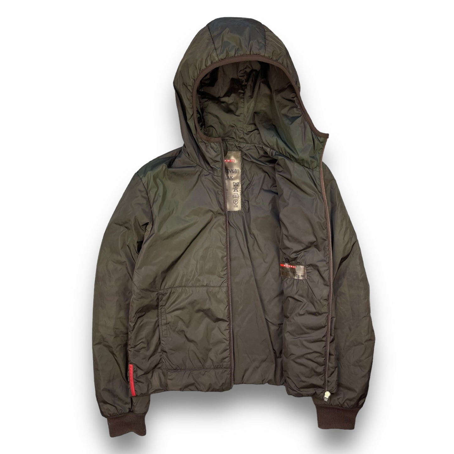 Early 2000's Prada Sport Padded Nylon Jacket (S) | Default Title, Multicoloured