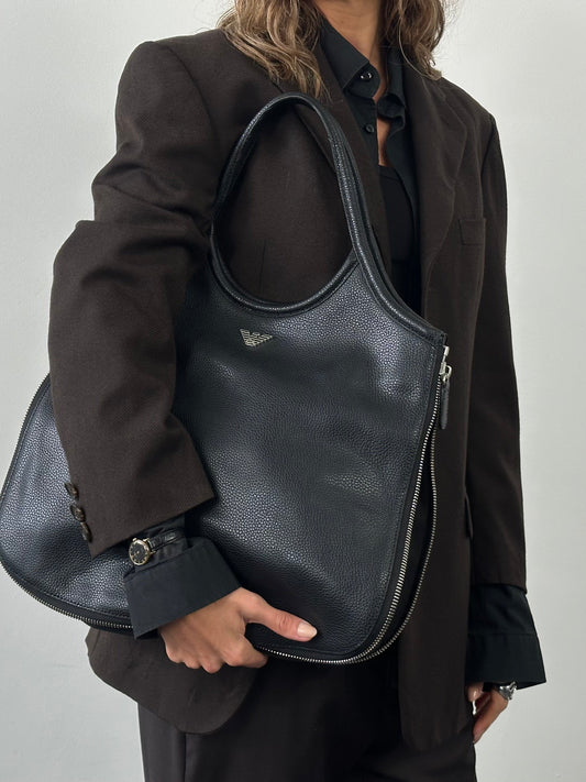 Emporio Armani 1990s Leather Shoulder Bag
