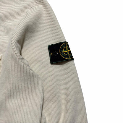 Stone Island S/S 2000 Ribbed Overshirt | XL, Off-White