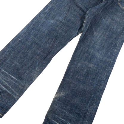 Vintage 2000s Evisu Painted Daicock Japanese Denim Jeans Size W32 | W32, Multicoloured