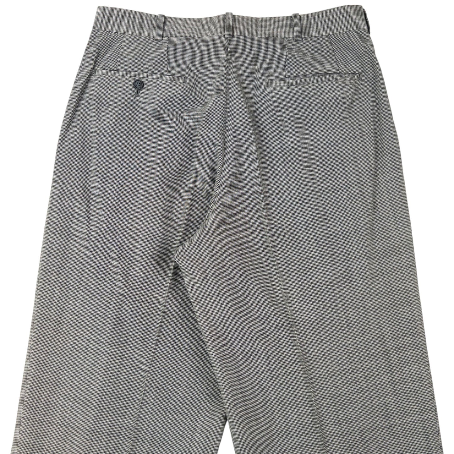 Vintage 90s Issey Miyake Checkered Jacket & Trousers Suit Set Size L | Large, Grey