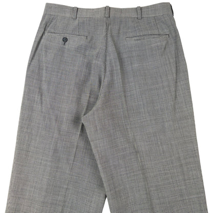 Vintage 90s Issey Miyake Checkered Jacket & Trousers Suit Set Size L | Large, Grey