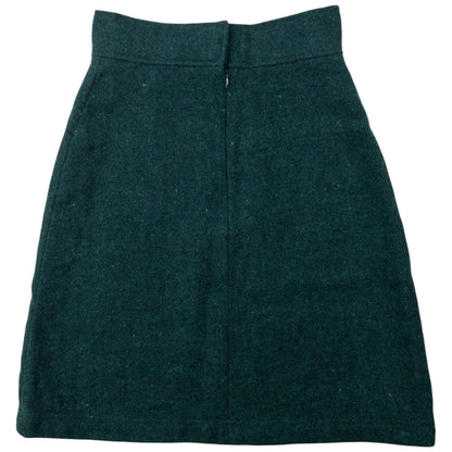 Vintage 2000s Miu Miu Wool Skirt Womens Size W24 | W24, Green