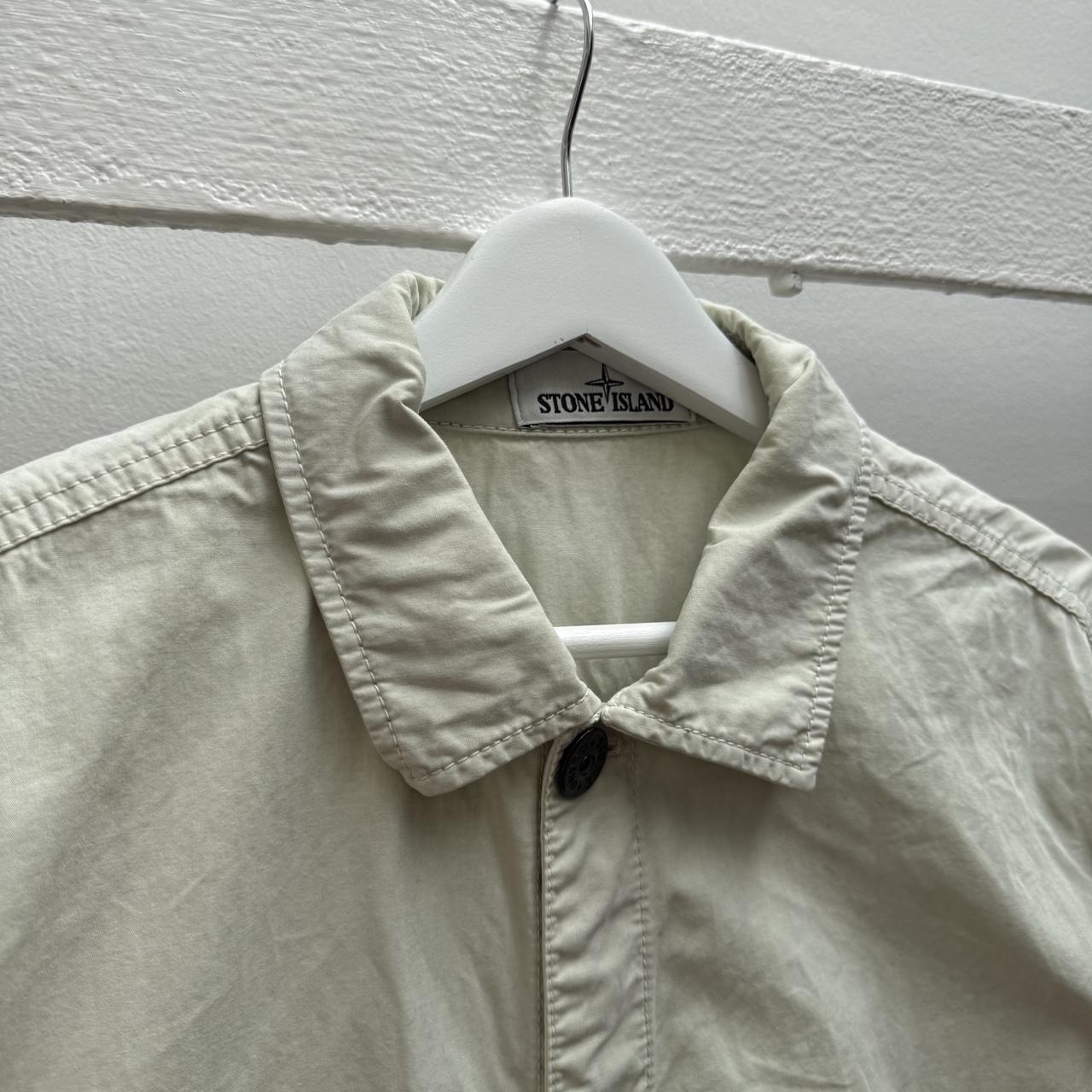 Stone Island Cotton Over Shirt Light Green (L) | Large, Green