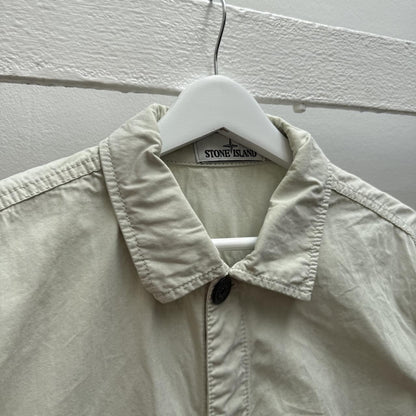 Stone Island Cotton Over Shirt Light Green (L) | Large, Green