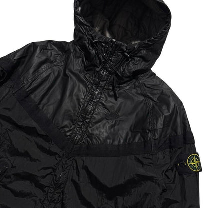 Stone Island Mussola Gommata Nylon Metal Jacket | Small, Black