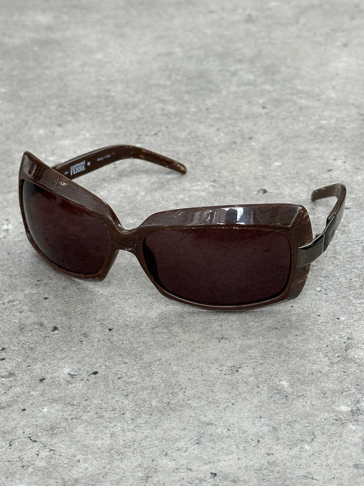 Gianfranco Ferrre 1990s Oversized Logo Sunglasses