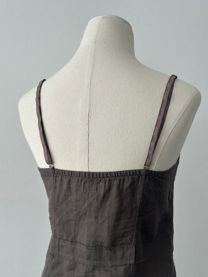 Armani Jeans 1990s Pure Linen Corset Top - S