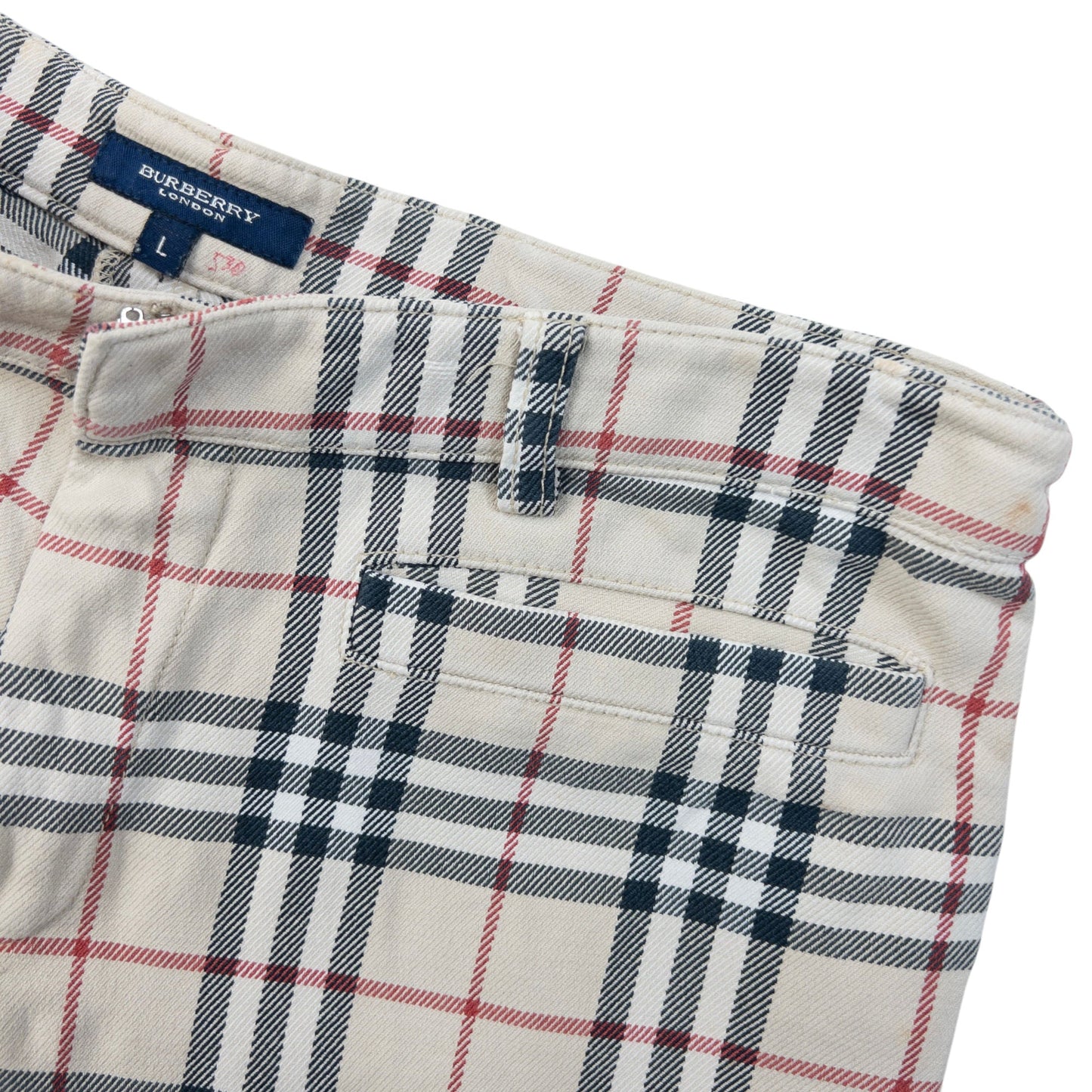Vintage 2000s Burberry Nova Check Capri Trousers Womens Size W30 | W30, Red
