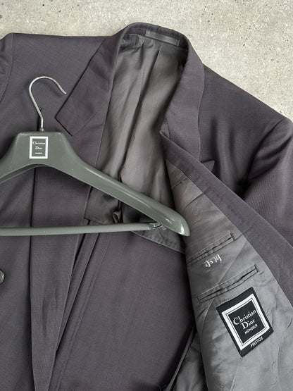 Christian Dior Monsieur 1980s Bespoke Button Double Breasted Blazer - M