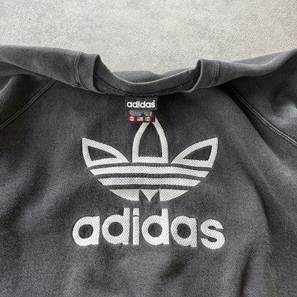 Adidas 1990s heavyweight embroidered sweatshirt (XL)