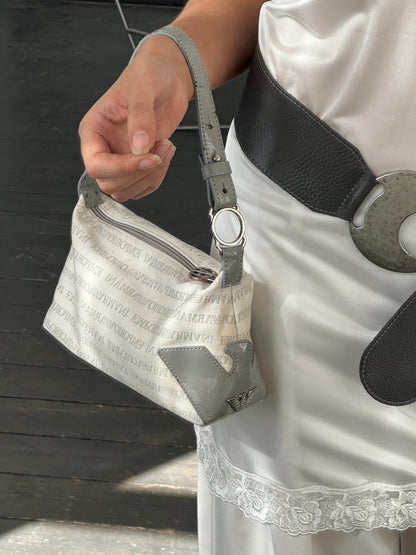 Emporio Armani 2000s Monogram Baguette Shoulder Bag