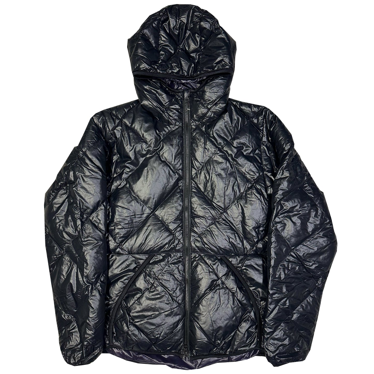 Camp 7 Diamond Stitch Puffer Jacket In Black ( L )