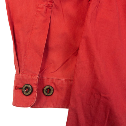 Vintage 90s Burberry Zip Up Jacket Size L | Large, Red