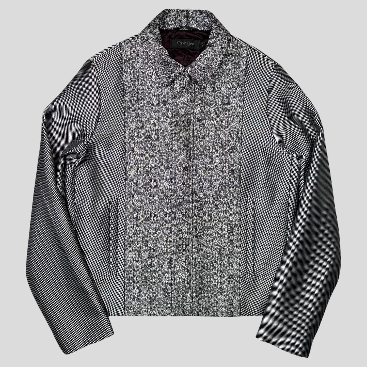 Calvin Klein Collection 2013 Runway Static Panelled Blouson Jacket - M | Default Title, Multicoloured