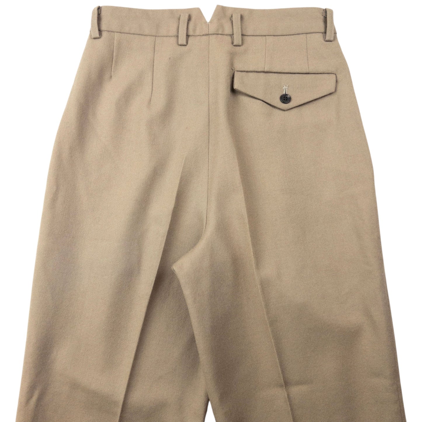 Vintage 90s Yohji Yamamoto D'Urban A.A.R Pleated Trousers Size W26 | W26, Beige