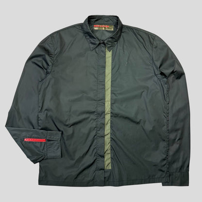 Prada Sport 1999 Nylon Panelled Zip-up Shirt - S/M | Default Title, Multicoloured
