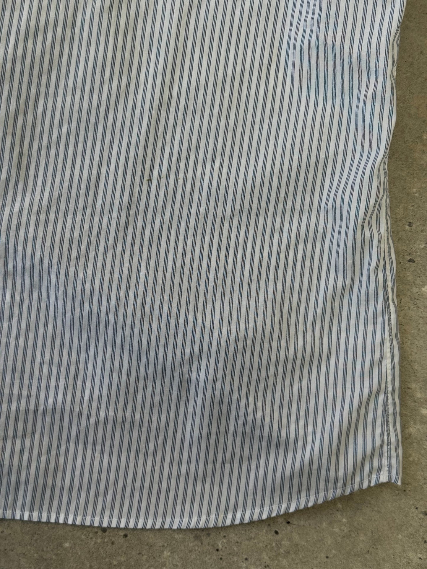 Christian Dior Chemises 1990s Cotton Striped Logo Shirt - S