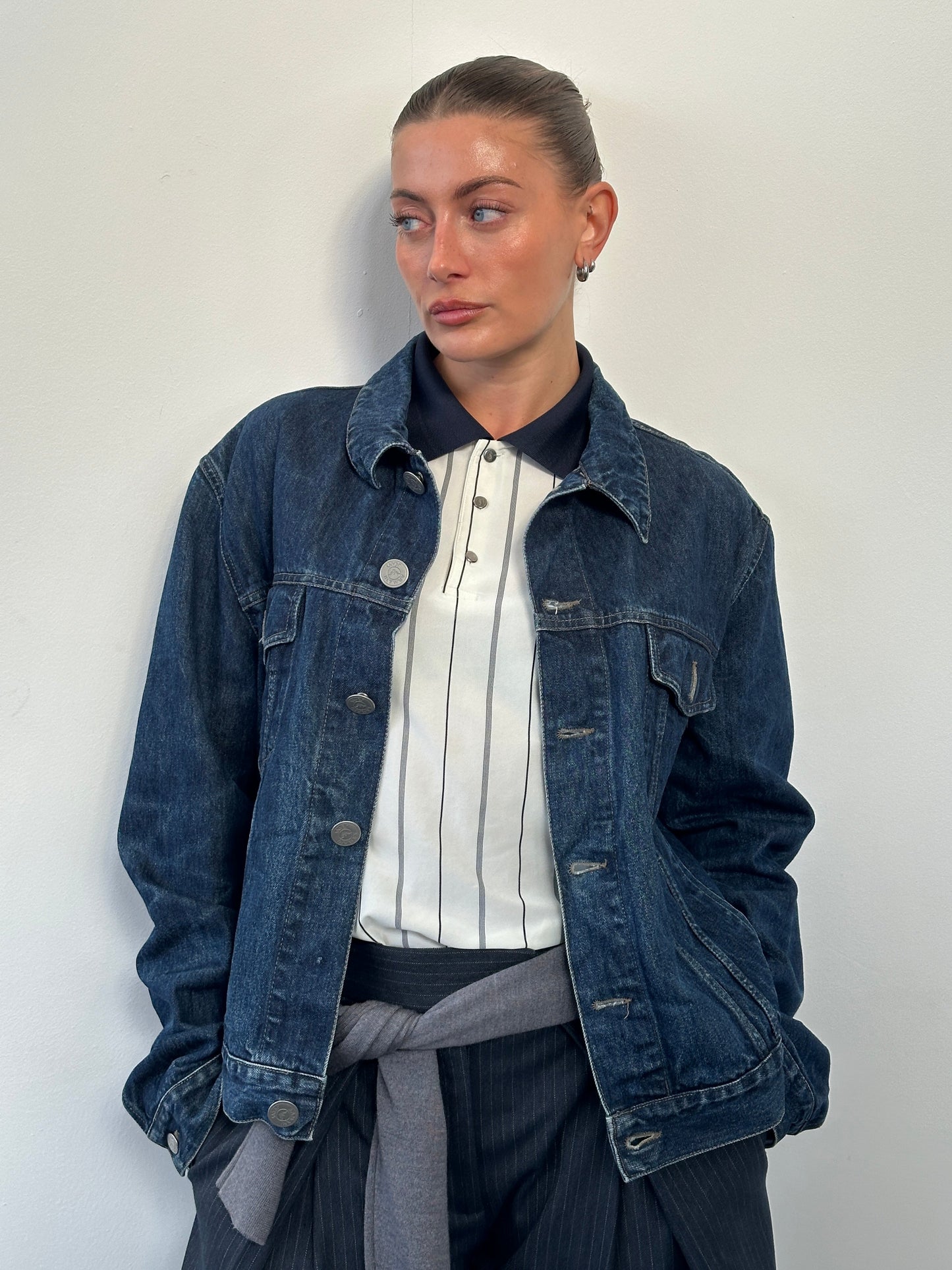 Armani Jeans 1900s Mid Wash Denim Jacket - L