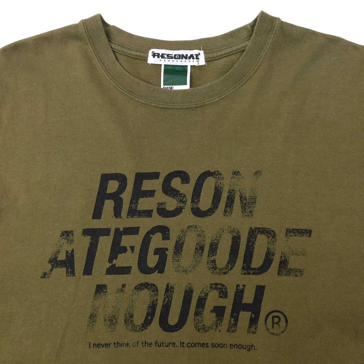 Vintage 90s Good Enough RESONATE Future Graphic T Shirt Size M | Medium, Green