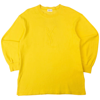 Vintage YSL Yves Saint Laurent Embroidered Sweatshirt Size S