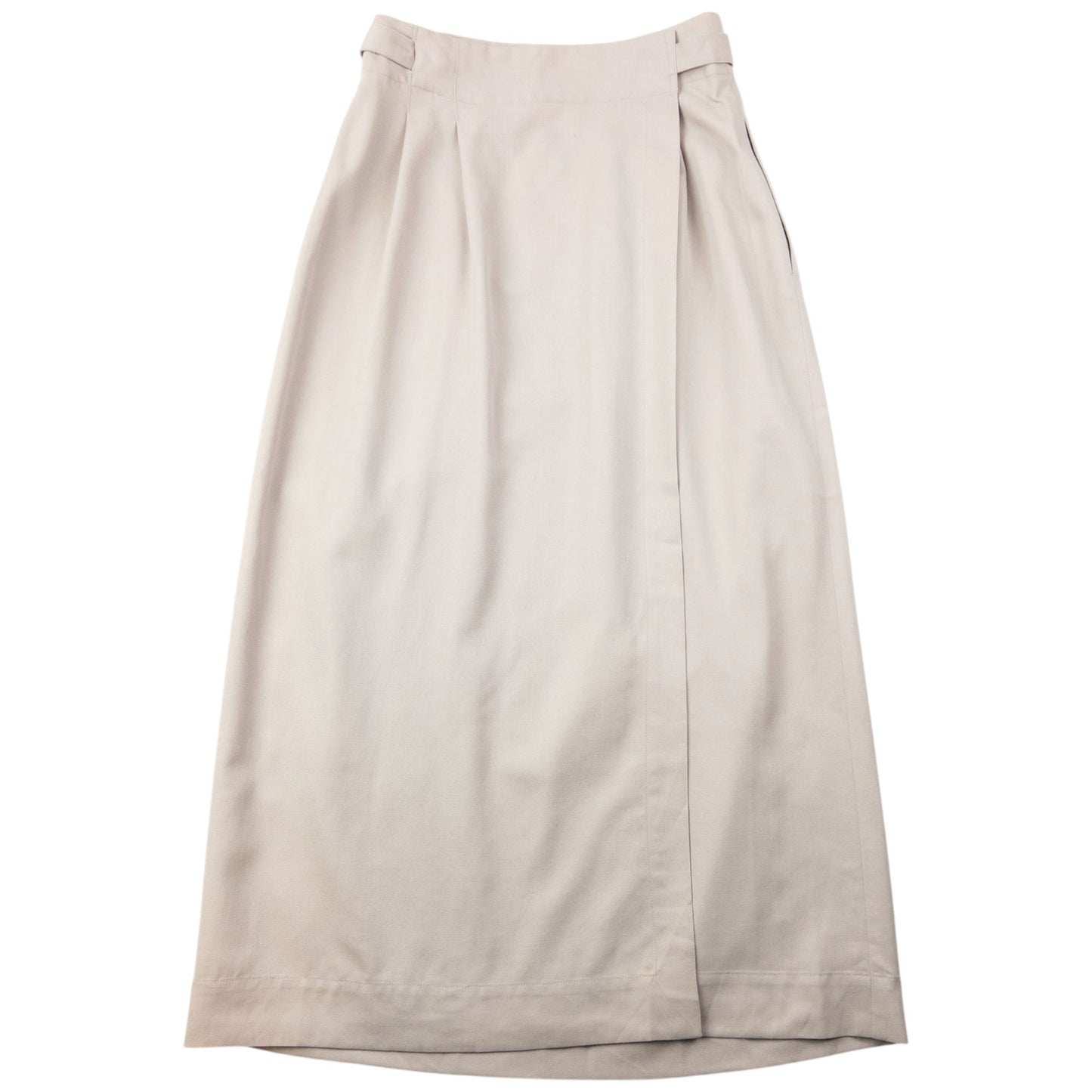 Vintage Plantation By Issey Miyake Pleated Wrap Skirt Womens Size W24 | W28, Beige