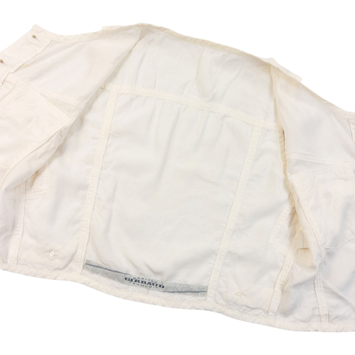 Vintage 2000s Marithe + Francois Girbaud Button Up Vest Womens Size S | Small, Cream