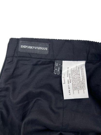 Emporio Armani gathered pleat skirt | Navy, Multicoloured