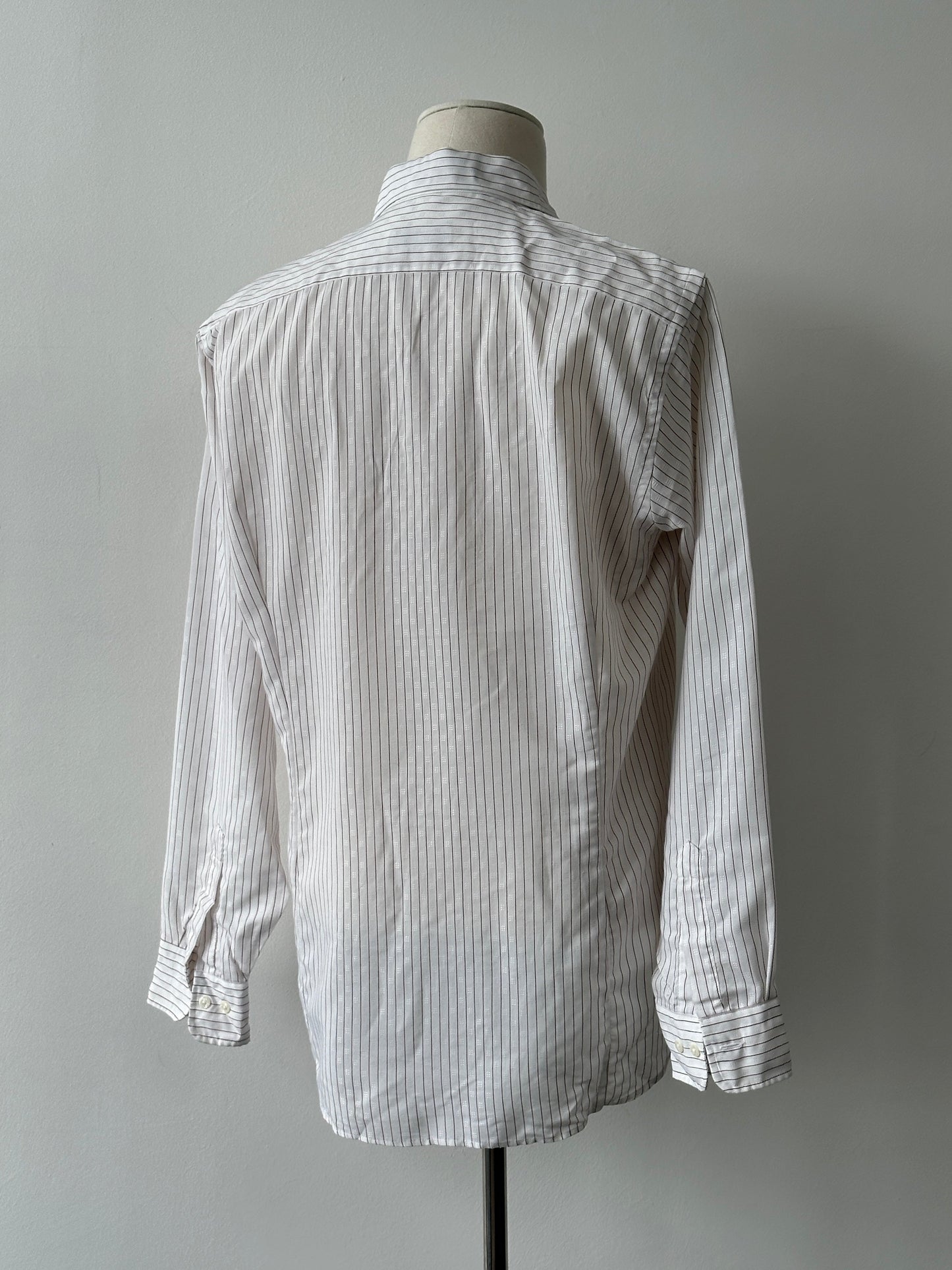 Christian Dior Chemises 1990s Jacquard Striped Shirt - M