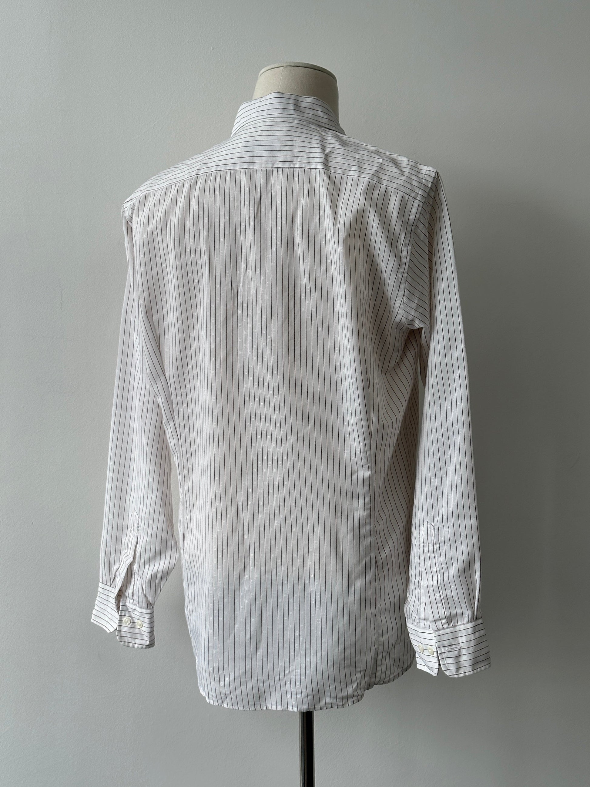 Christian Dior Chemises 1990s Jacquard Striped Shirt - M