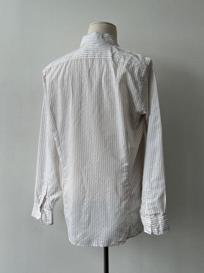 Christian Dior Chemises 1990s Jacquard Striped Shirt - M