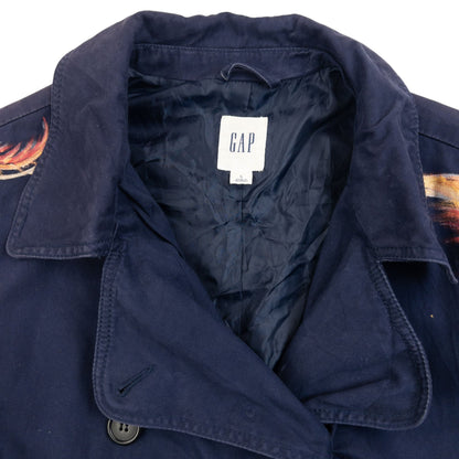 Vintage 2000s GAP Hand Painted Dragon Jacket Womens Size L | Large, Purple