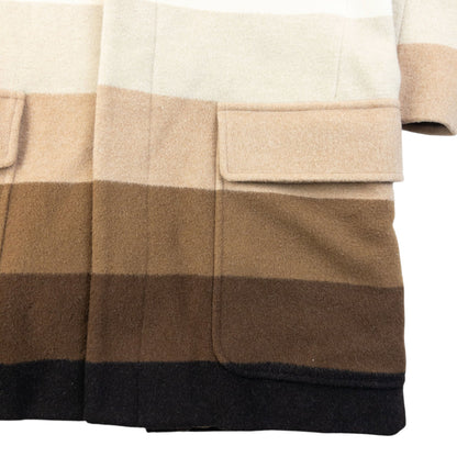 Vintage 2015 JW Anderson SAMPLE Striped Wool Jacket Size S | Small, Brown, Beige, Cream