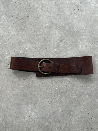 Joeeph 1990s Leather Chunky Belt - W26-30