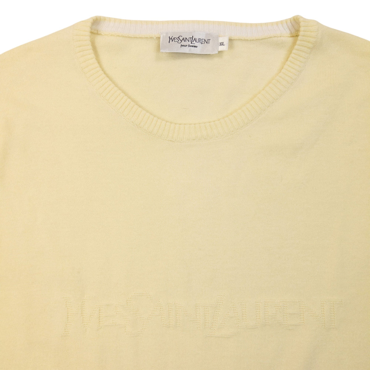 Vintage 90s YSL Yves Saint Laurent Lightweight Jumper Size XL | XL, Yellow