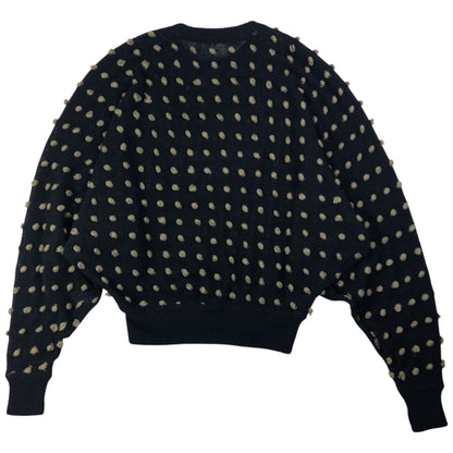 Vintage 1980S Issey Miyake Batwing Bobble Knit Jumper Size L