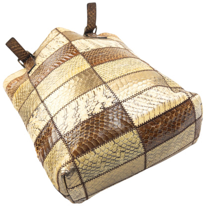Vintage 2000s Miu Miu Patchwork Snakeskin Handbag | O/S, Mixed
