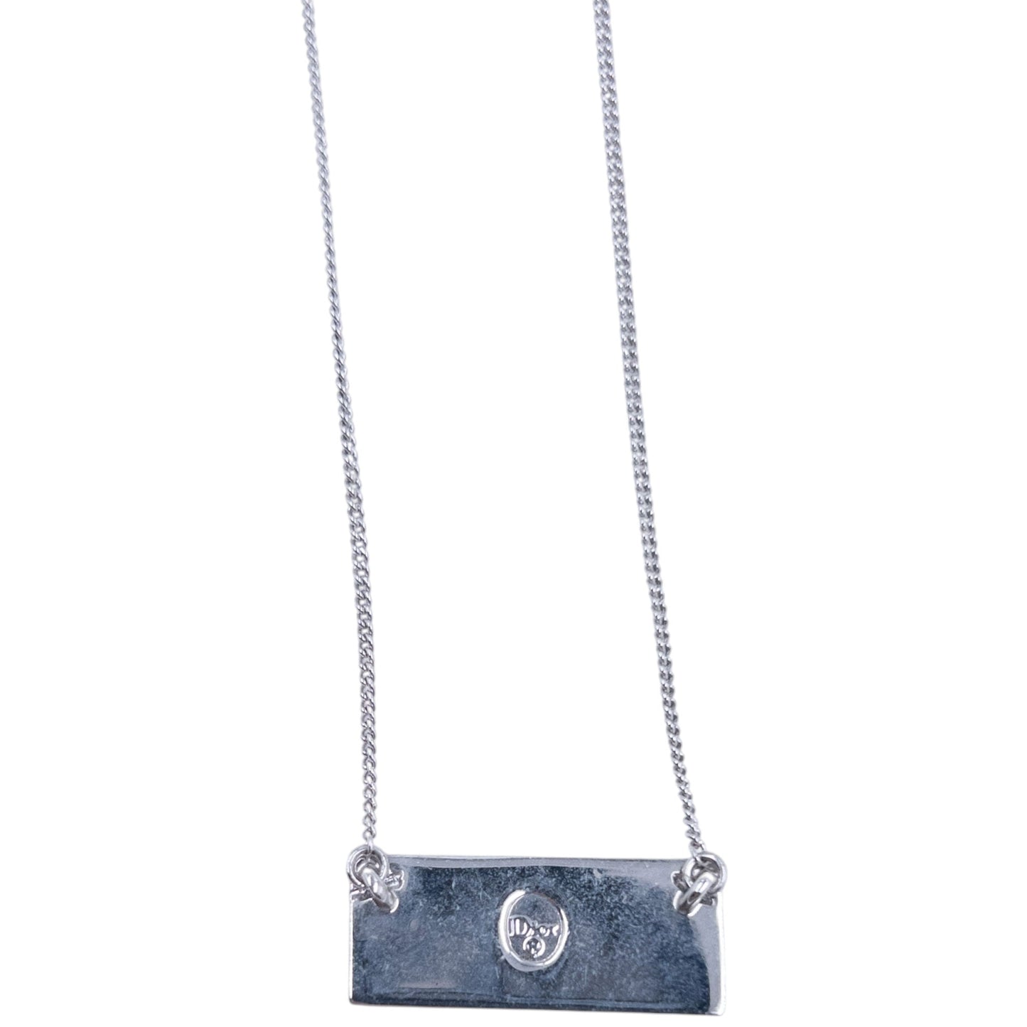 Vintage 2000s Dior By John Galliano Monogram Number Necklace | O/S, Blue