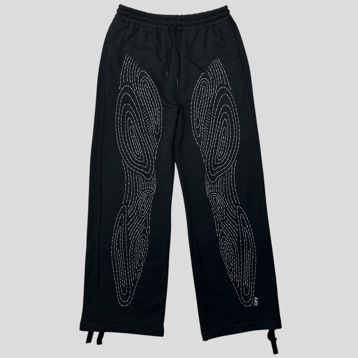 Off-white by Virgil Abloh 2013 Body Stitch Heavy Cotton Joggers - S (M) | Black
