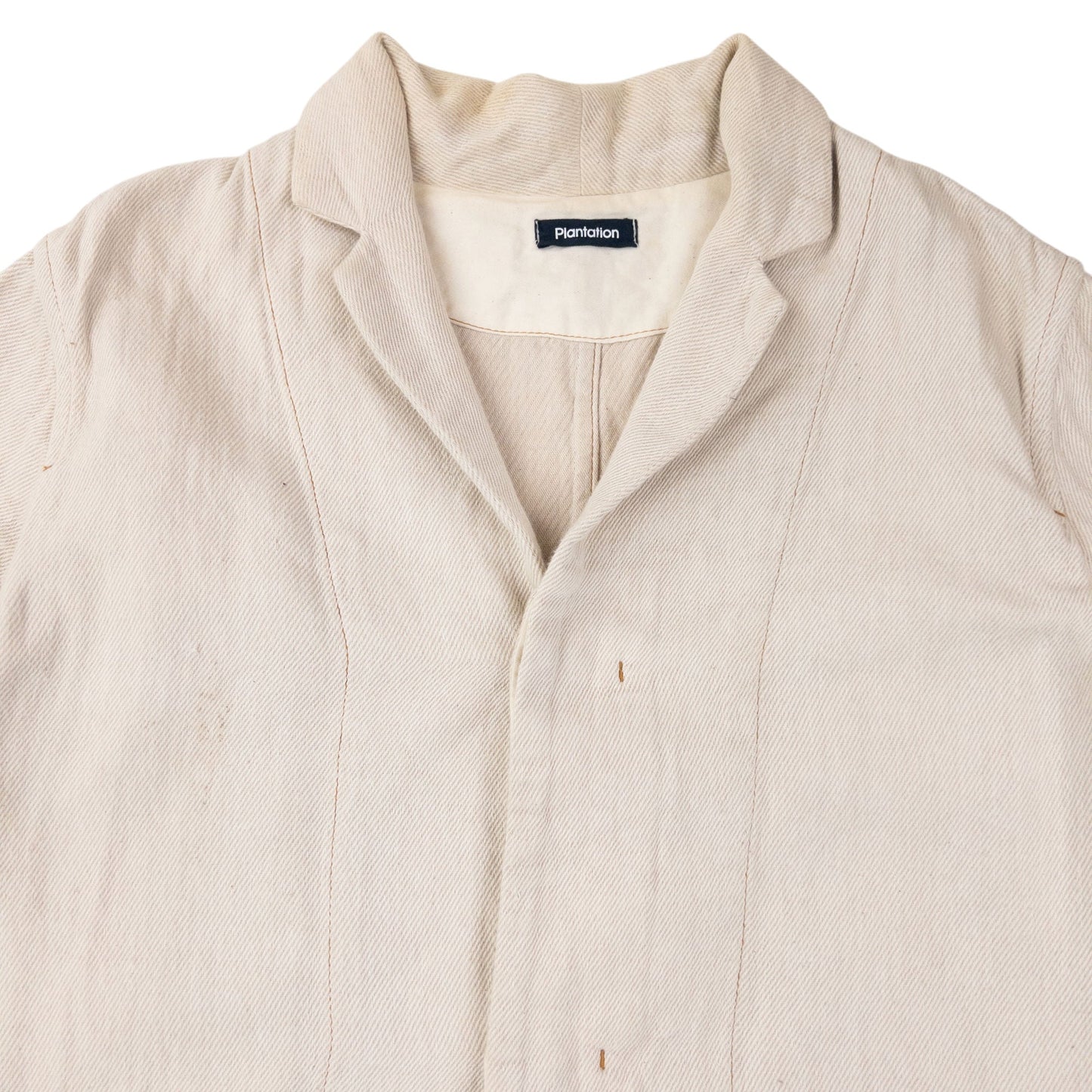Vintage 90s Plantation By Issey Miyake Longline Jacket Size L | Large, Beige