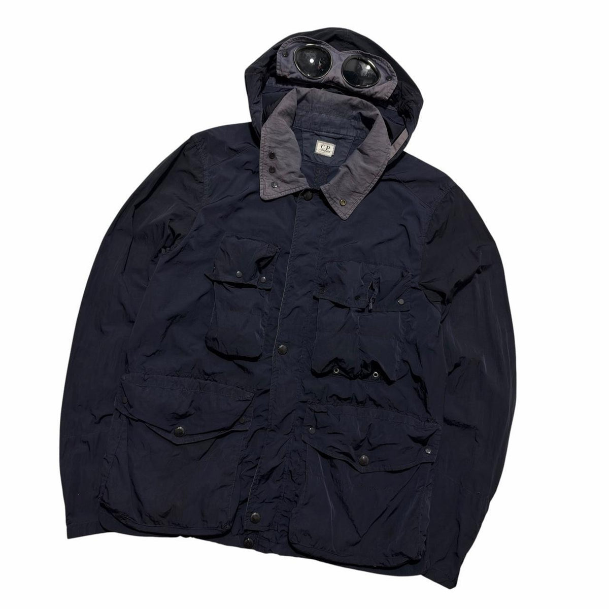 CP Company Multi Pocket Goggle Jacket | XL, Navy